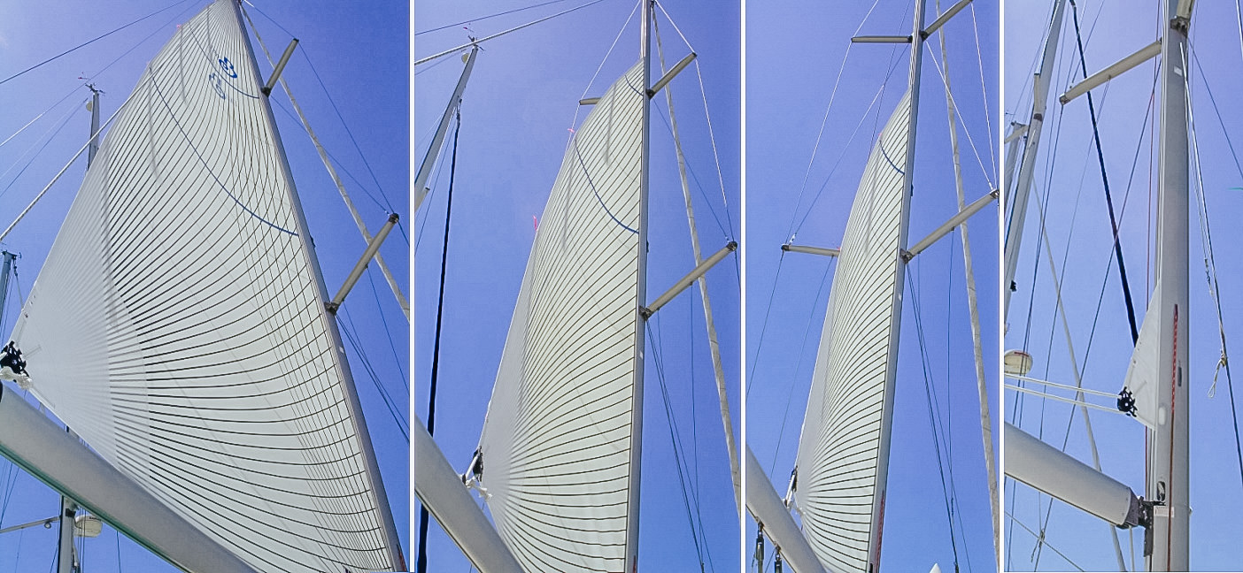 Rollgroßsegel in Mast 1 Rollgroßsegel